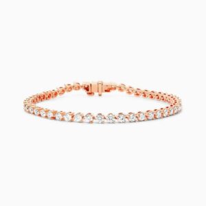 3 Carat Tennis Bracelet In A Three Claw Setting