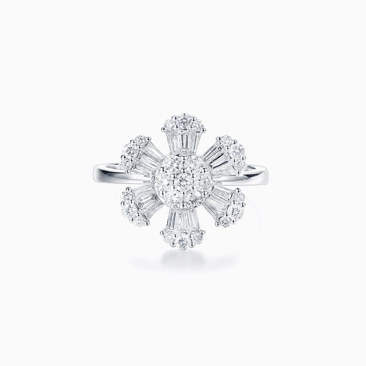 Flower Diamond Ring