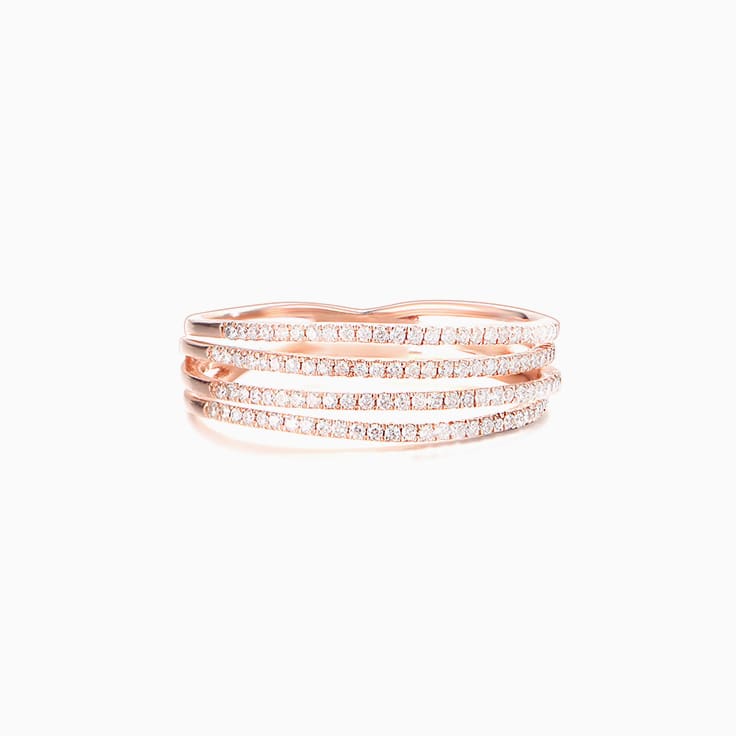 Four Band Diamond Ring