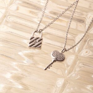 AUBREY Lock Sterling Silver Necklace