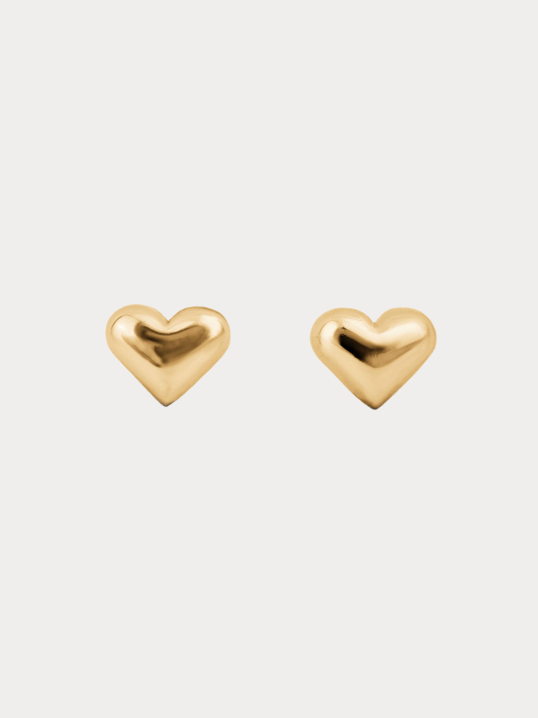 Heart Stud Earrings - Image 4