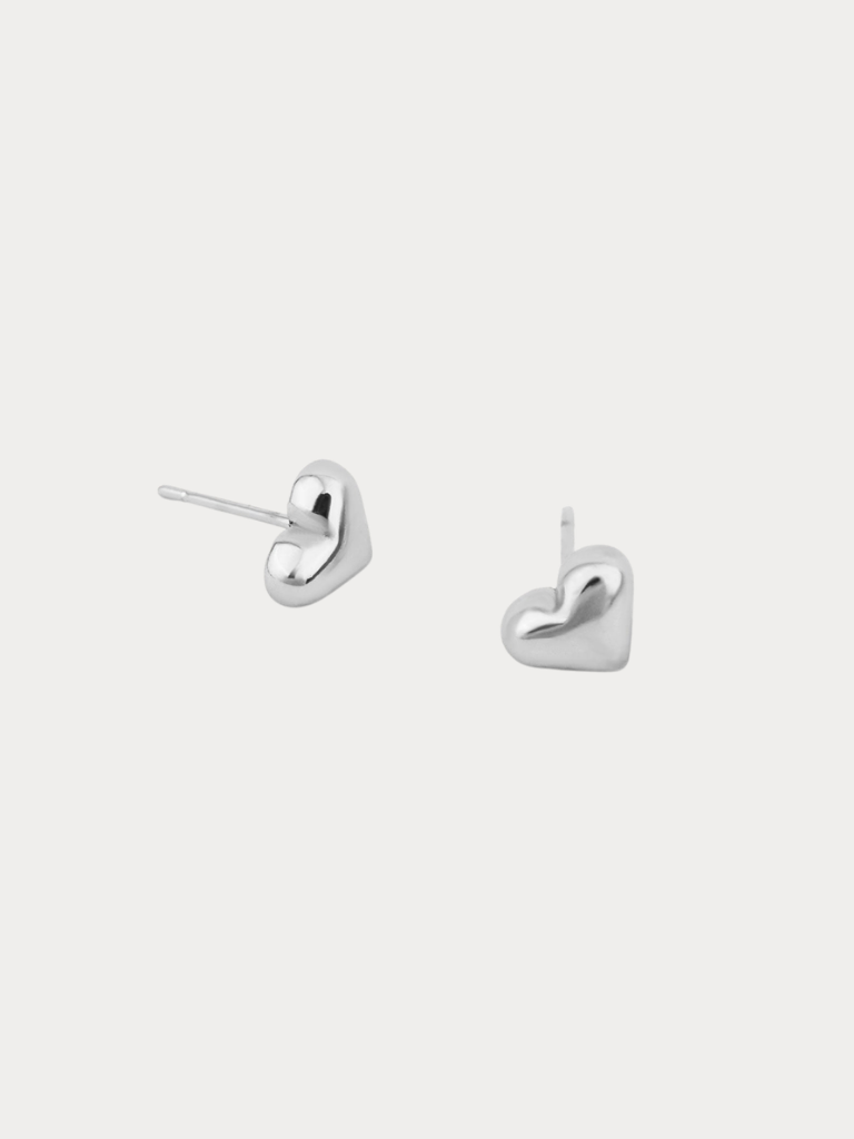 Heart Stud Earrings - Image 2