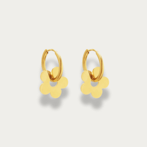 Lola Flower Hoop Earrings