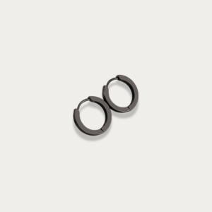 Midnight Huggie Hoop Earrings