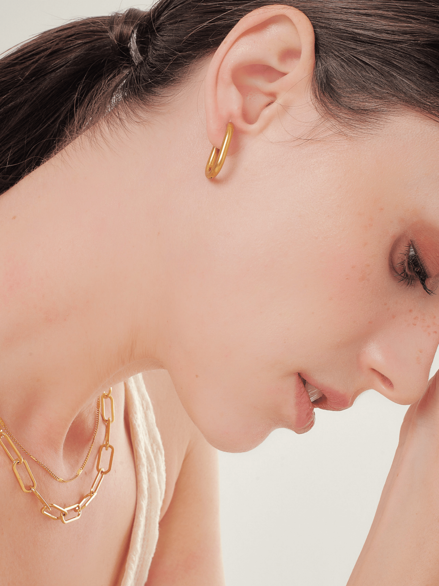 Rainnie Oval Ear Hoops - Image 6
