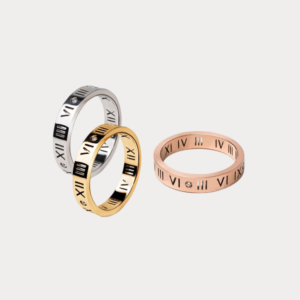 Timeless Roman Numerals Diamond Ring