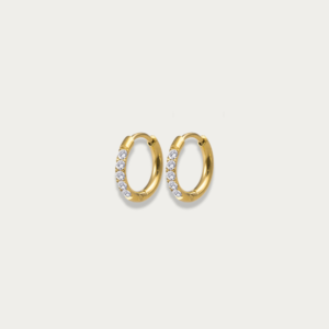 Classic Pavé Huggie Earrings