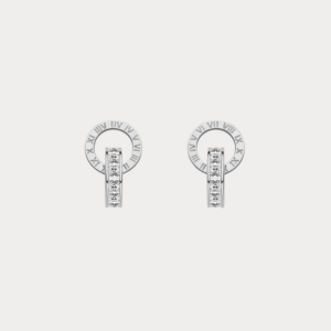 Classic Roman Numerals Stud Earrings