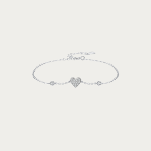 Daydreamer CZ Heart Charm Bracelet