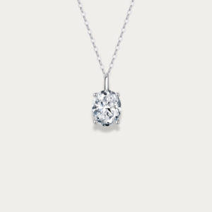 Élora Eternal Brilliance Necklace – Oval Cut