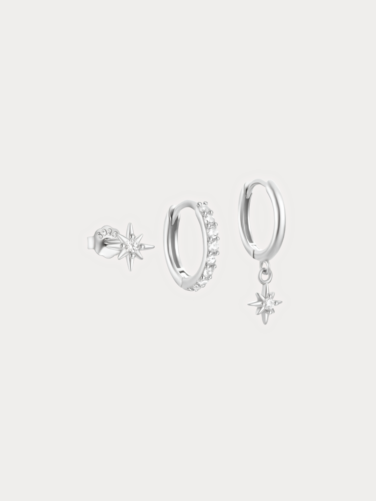 FELIX Starlight Sterling Silver Earrings Set