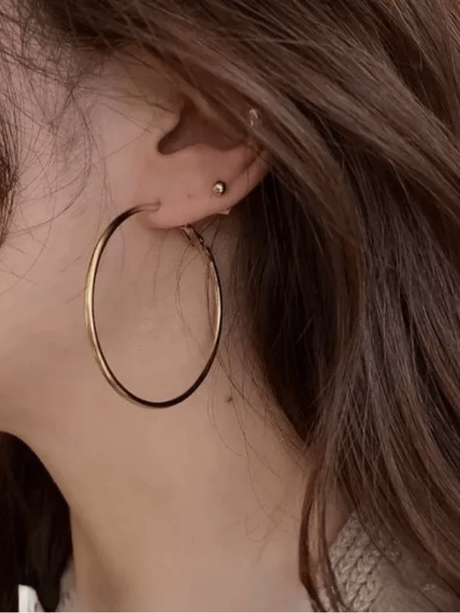Classic Thin Essential Hoop Earrings - Image 5