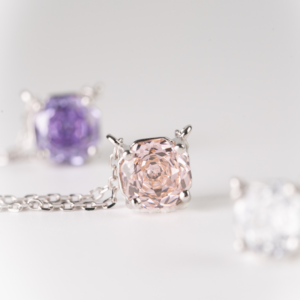 Aurelle Rose Cut Solitaire Necklace