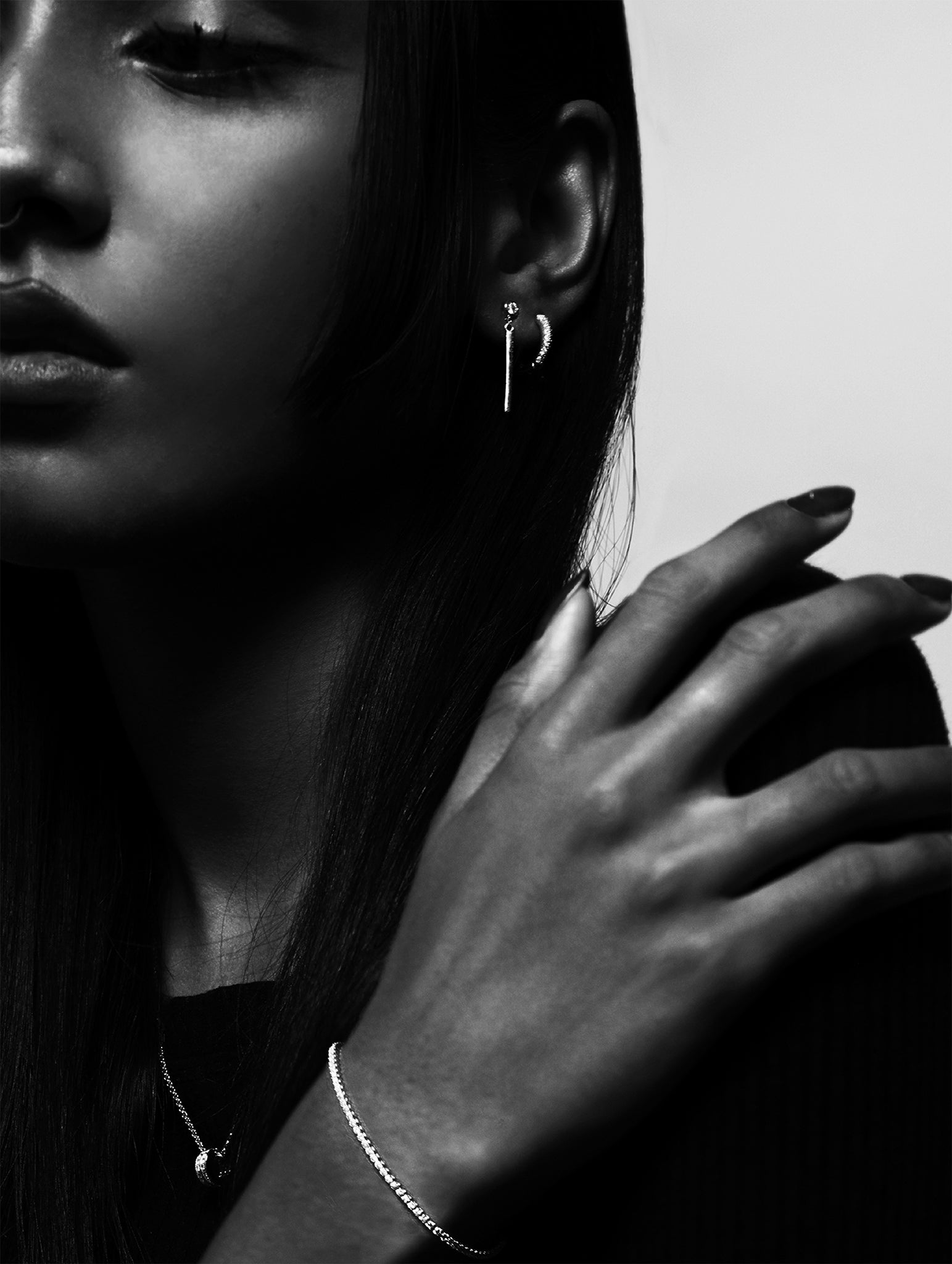 BLAKE Sterling Silver Ear Hoops - Image 4