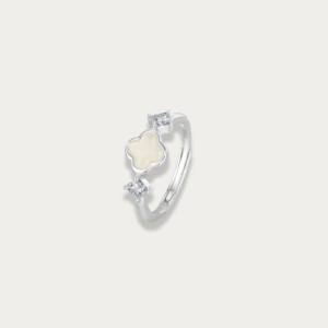 Celine Jade Clover Ring
