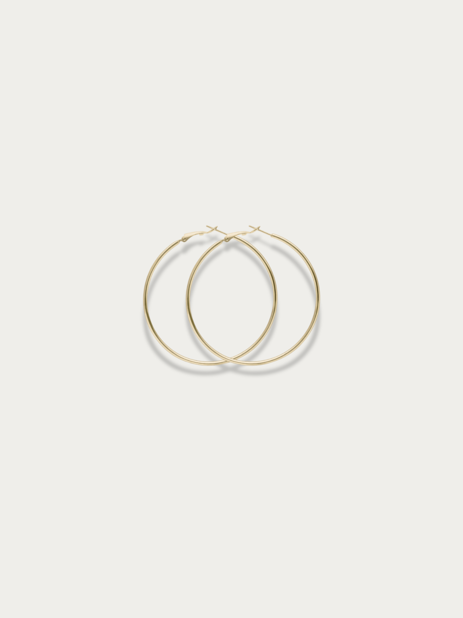 Classic Thin Essential Hoop Earrings - Image 2