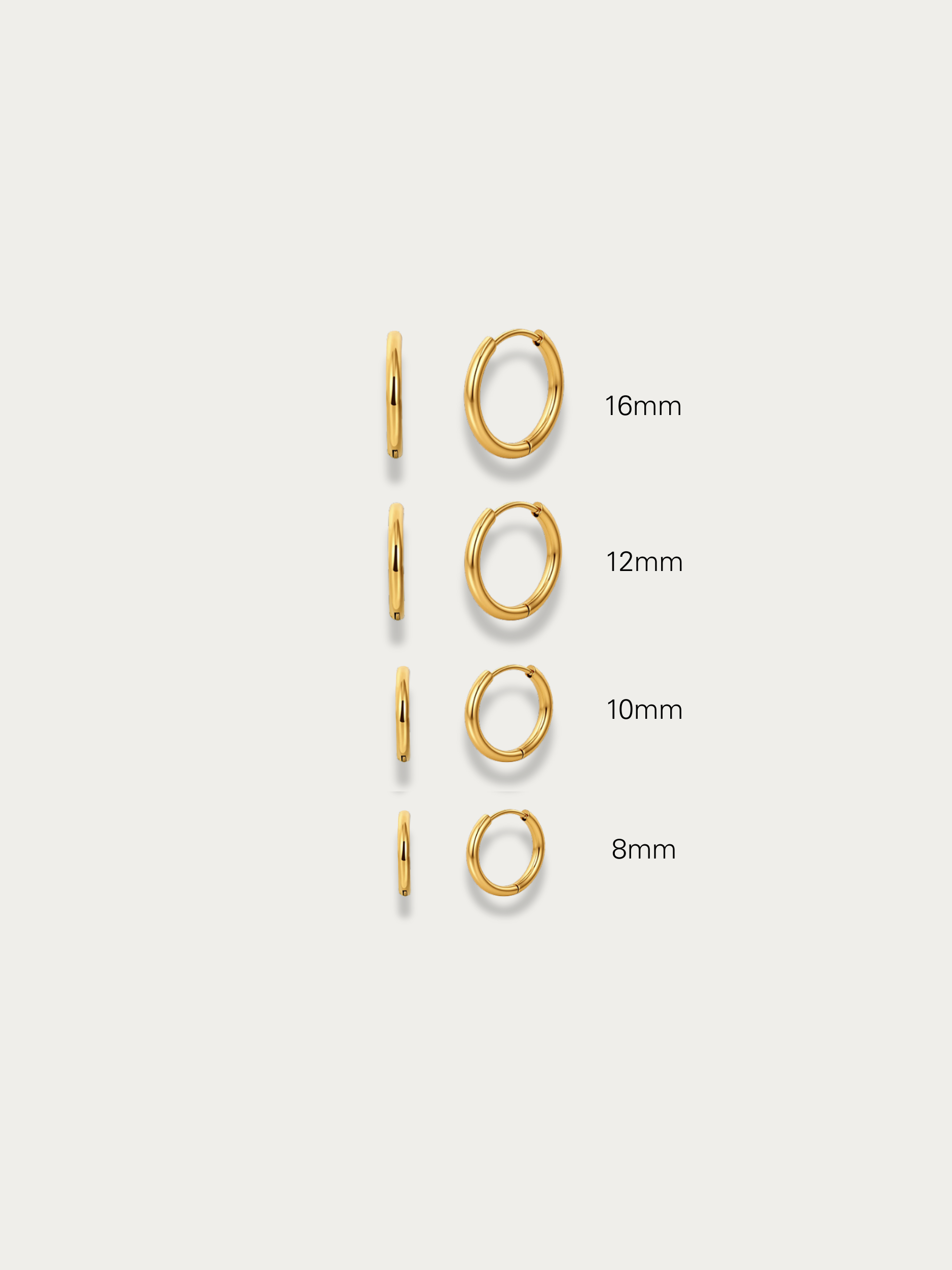 Mini Faris Essential Huggie Hoops - Image 2