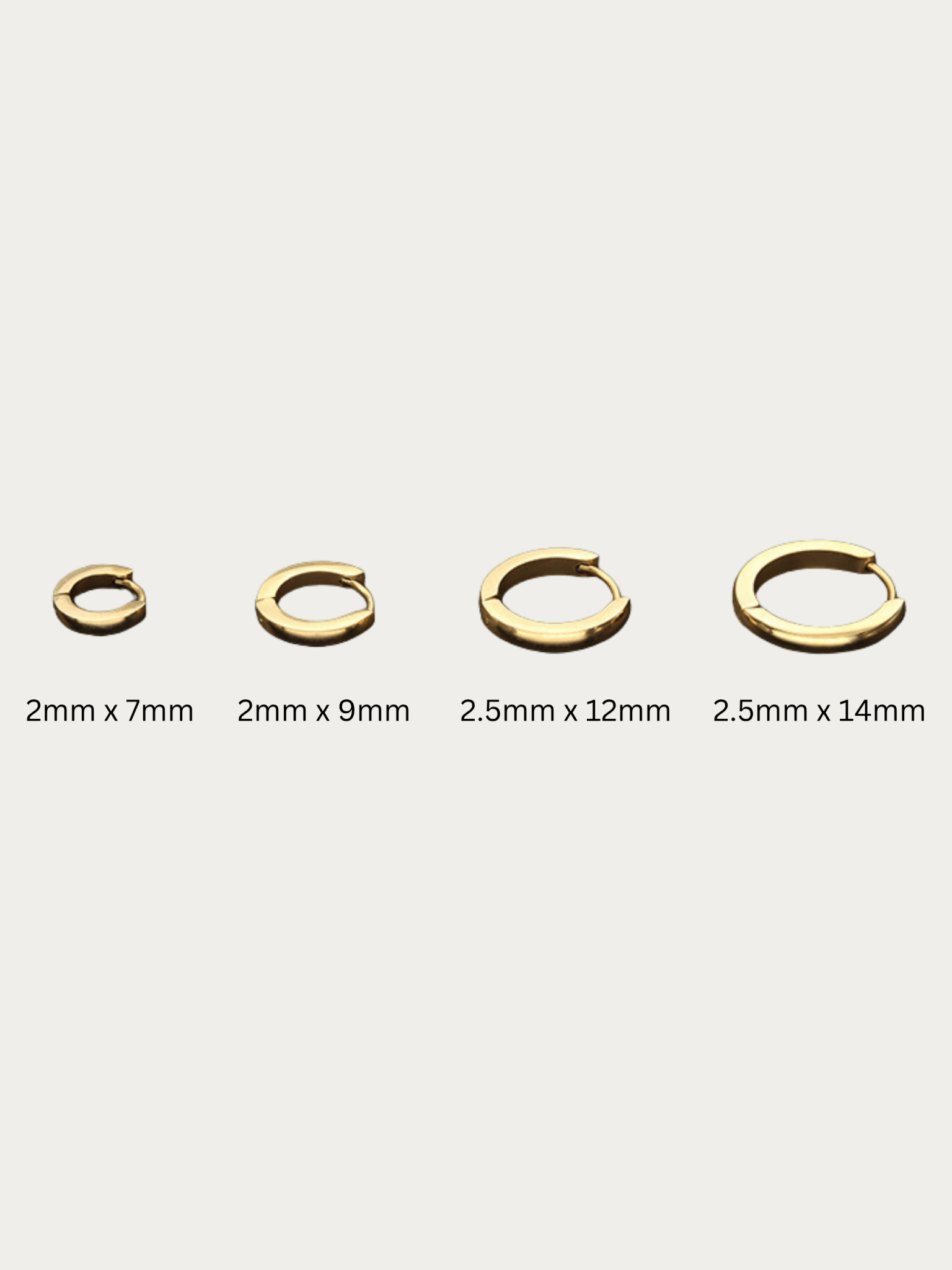 Oliva Essential Huggie Hoop Earrings - Image 2