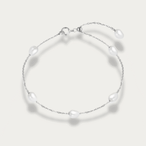 PEARLY Cable Chain Sterling Silver Bracelet