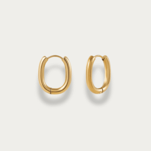 Rainnie Oval Ear Hoops