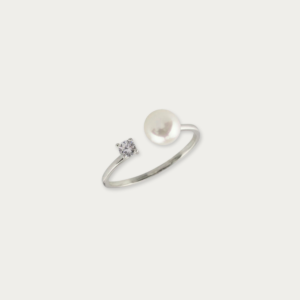 Sarah Minimalist Freshwater Pearl Open Ring