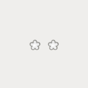 Mother of Pearl Clover Floral Stud Earrings