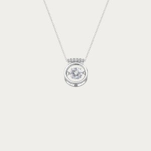 Orianna Heartbeat Dancing Diamond Necklace