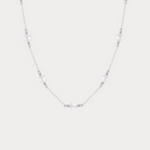 PEARLY Cable Chain Sterling Silver Necklace
