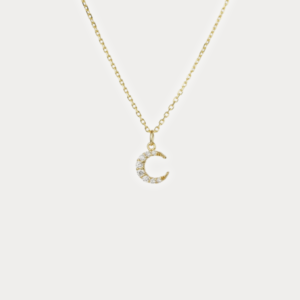 SIERRA Sparkling Moon Sterling Silver Necklace