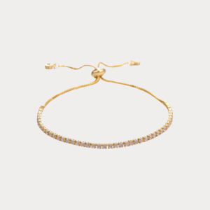 ZENITH Tennis Chain Adjustable Sterling Silver Bracelet
